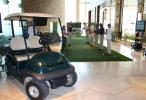 Hotel lobby turned into golf course